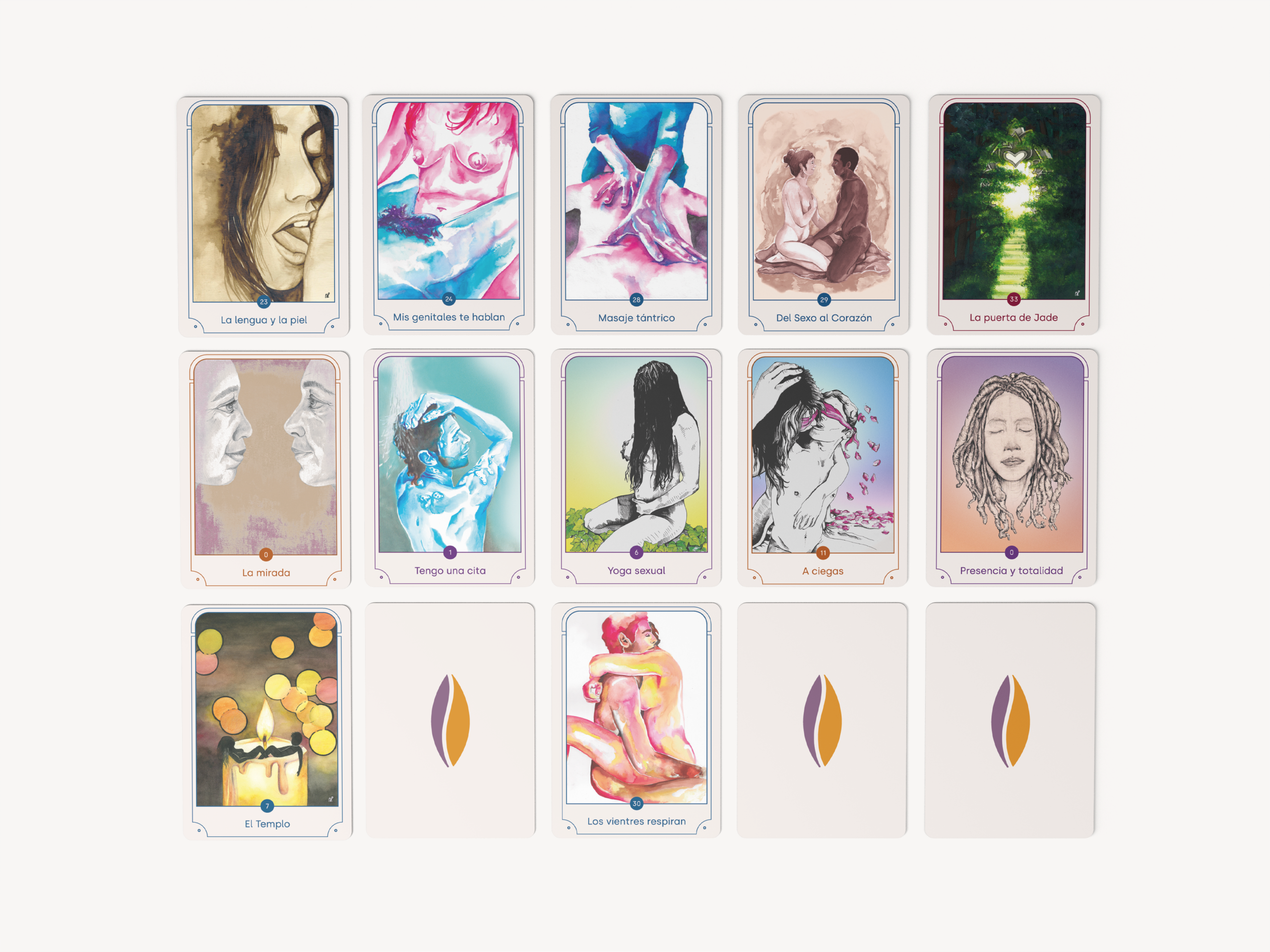 Selección de cartas del Juego de la Sexualidad Consciente